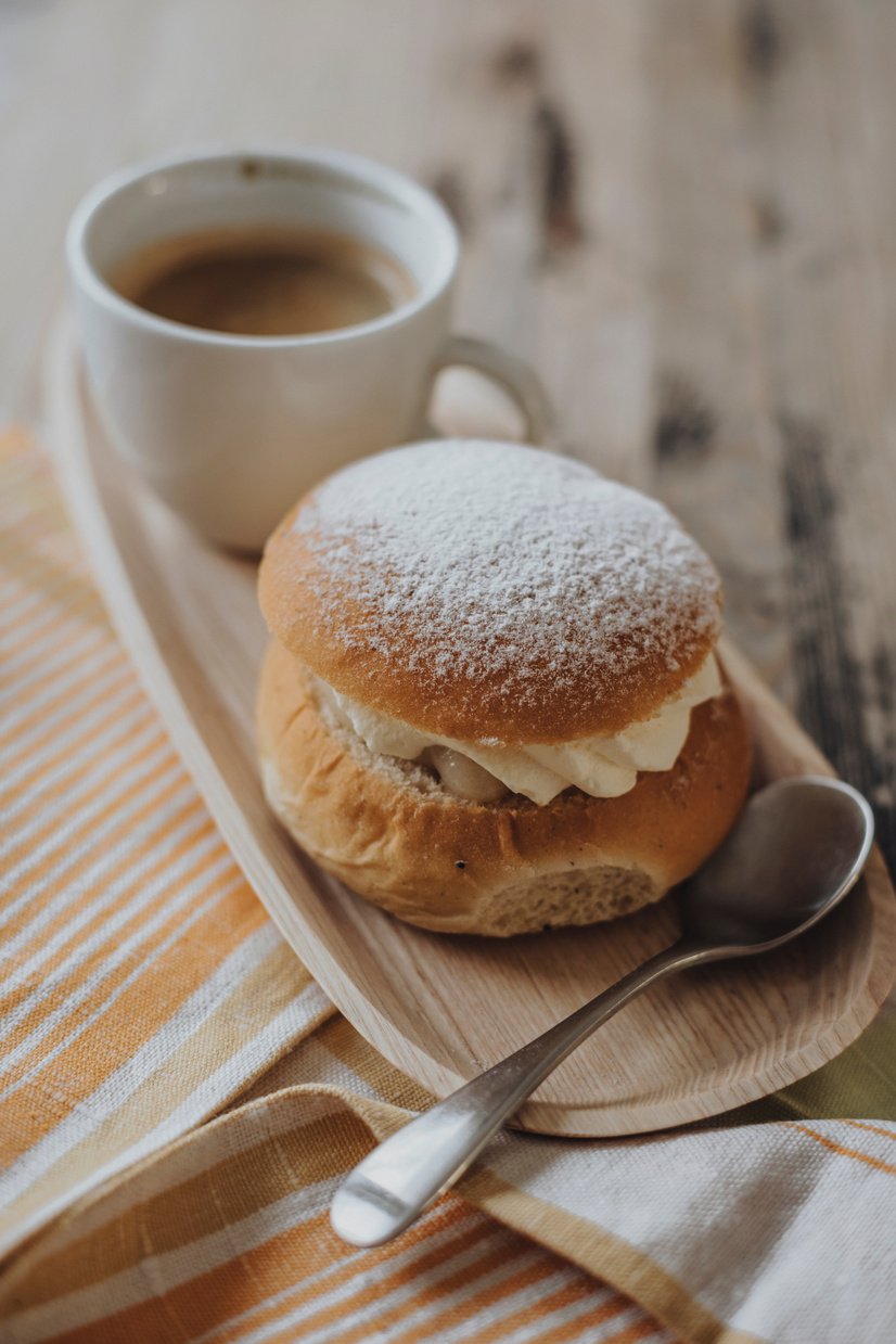 Swedish fika, semla