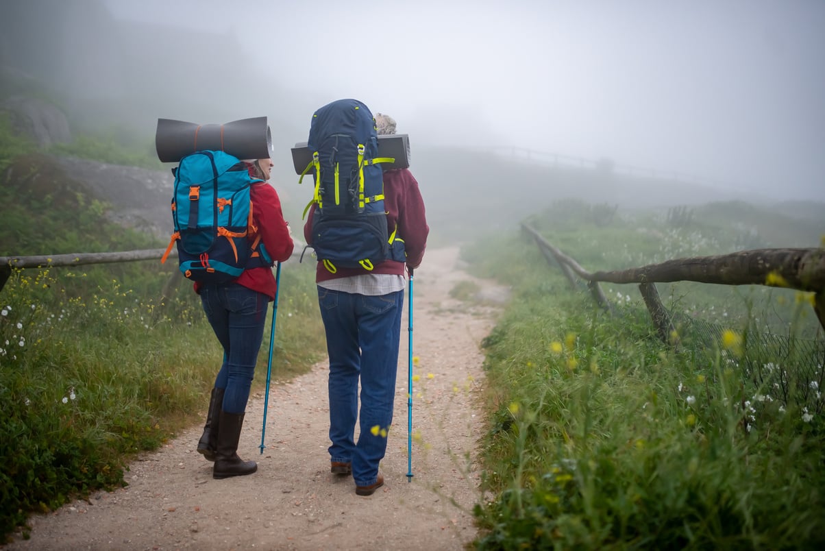 A Couple Hiking